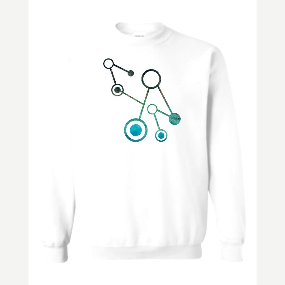 Molecules — Crewneck Sweatshirt / White