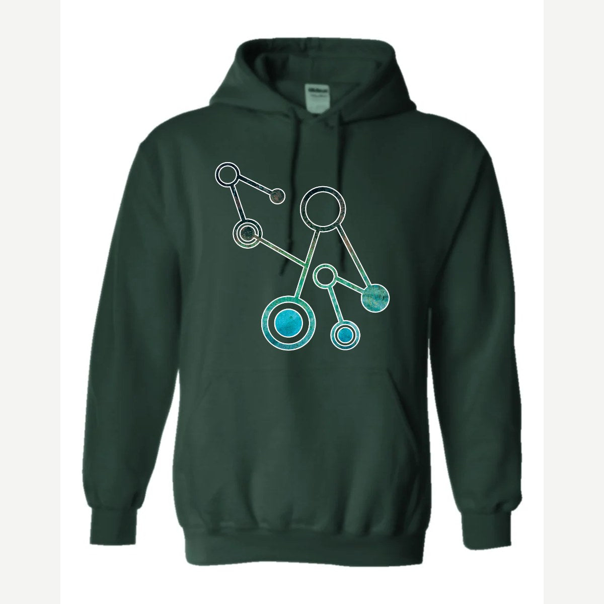 Molecules — Hoodie / Forest Green