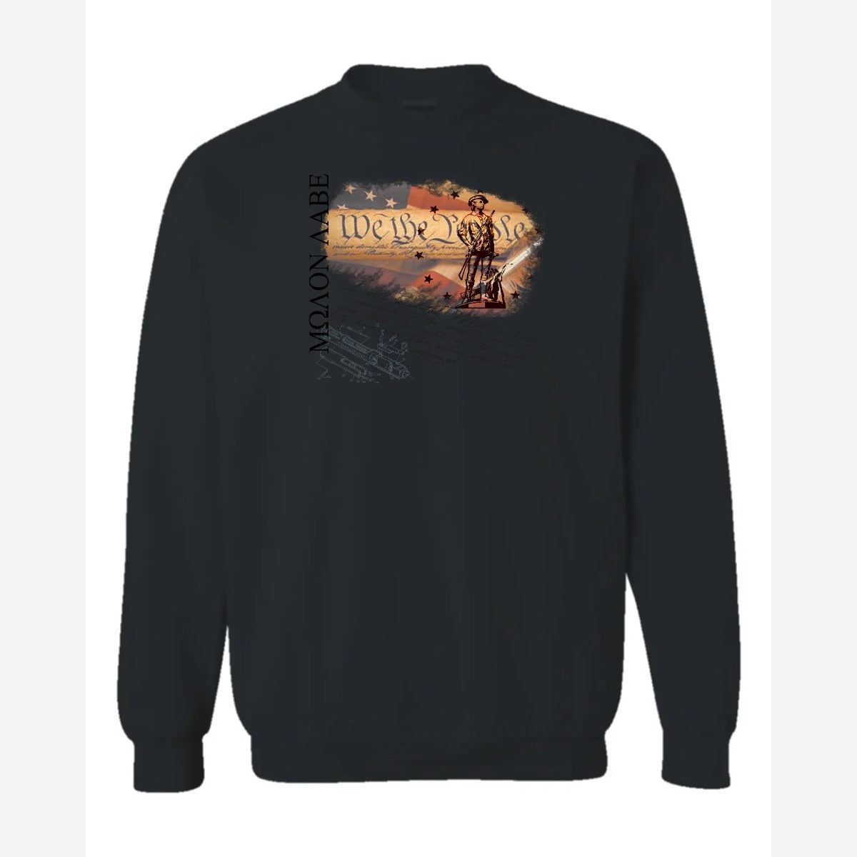 Molon Labe – We the People — Crewneck Sweatshirt / Black
