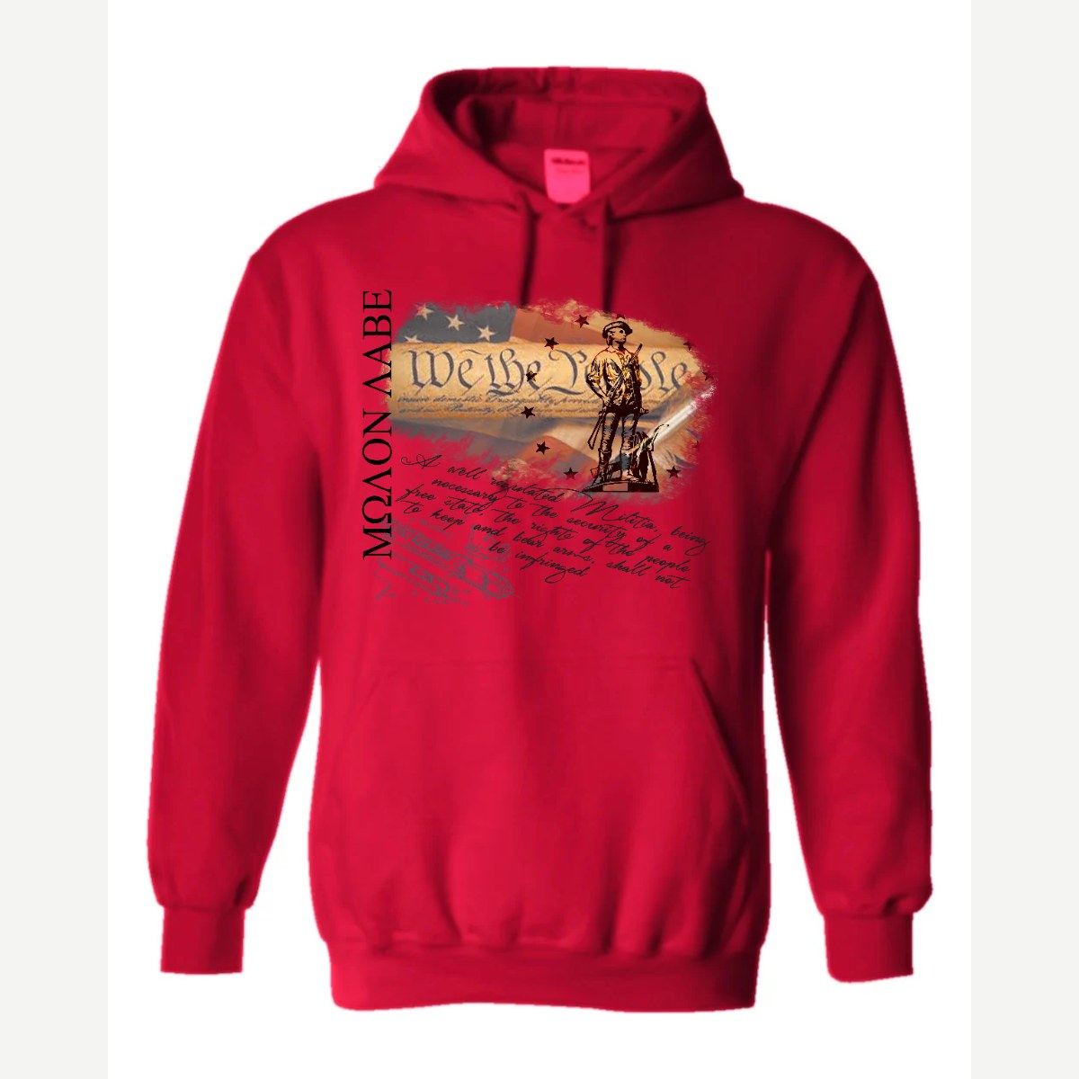 Molon Labe – We the People — Hoodie / Red