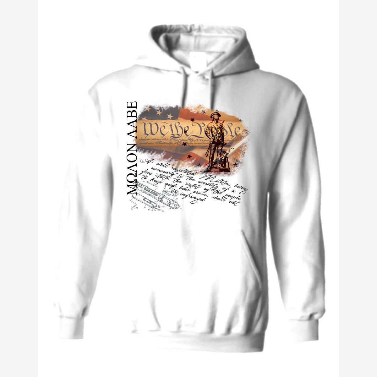 Molon Labe – We the People — Hoodie / White
