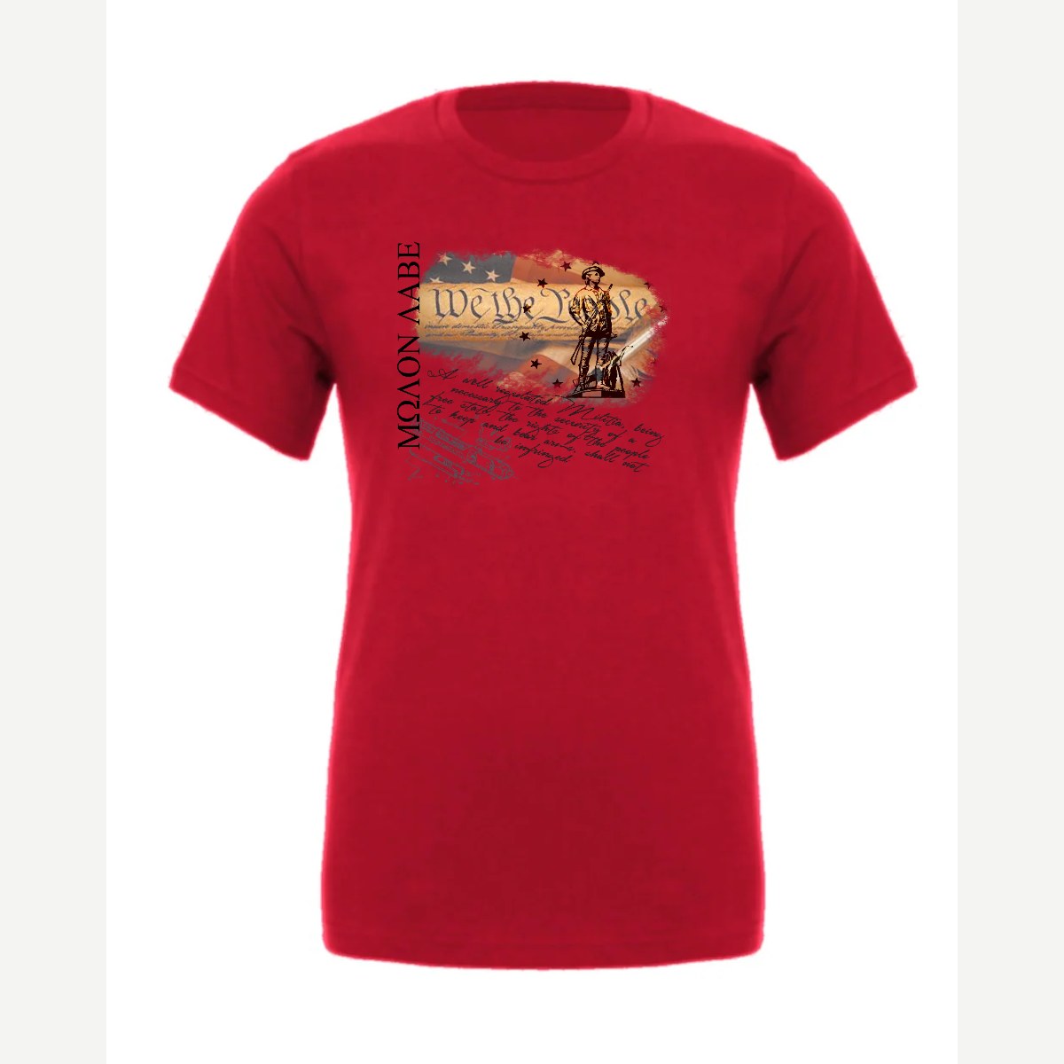 Molon Labe – We the People — Premium Tee / Red