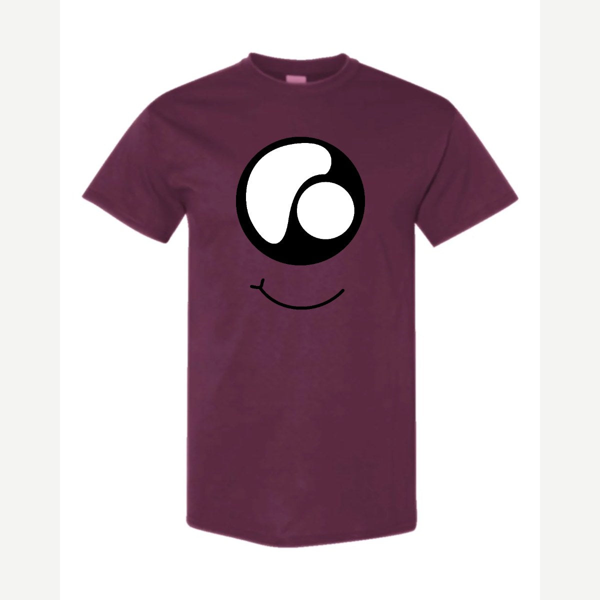 Monster Eye Smile — Classic Tee / Maroon