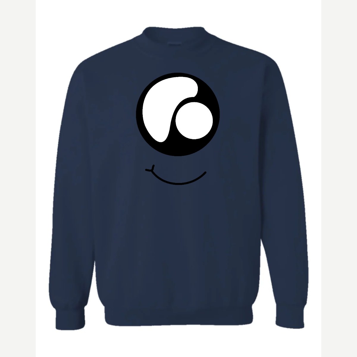 Monster Eye Smile — Crewneck Sweatshirt / Navy