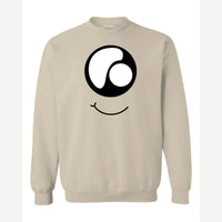 Monster Eye Smile — Crewneck Sweatshirt / Sand
