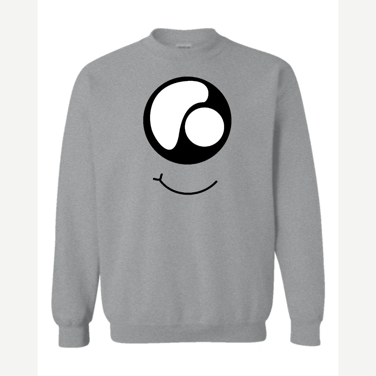 Monster Eye Smile — Crewneck Sweatshirt / Sport Grey