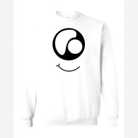 Monster Eye Smile — Crewneck Sweatshirt / White