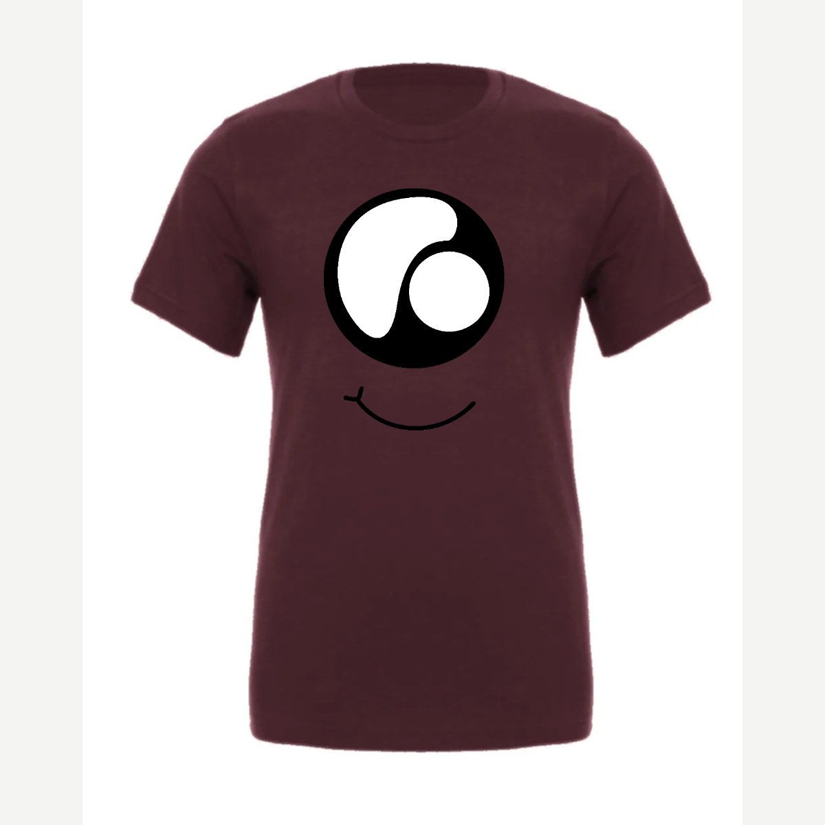 Monster Eye Smile — Premium Tee / Maroon