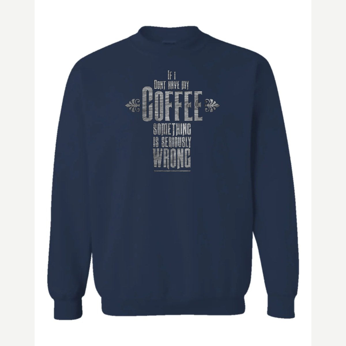 My Coffee — Crewneck Sweatshirt / Navy