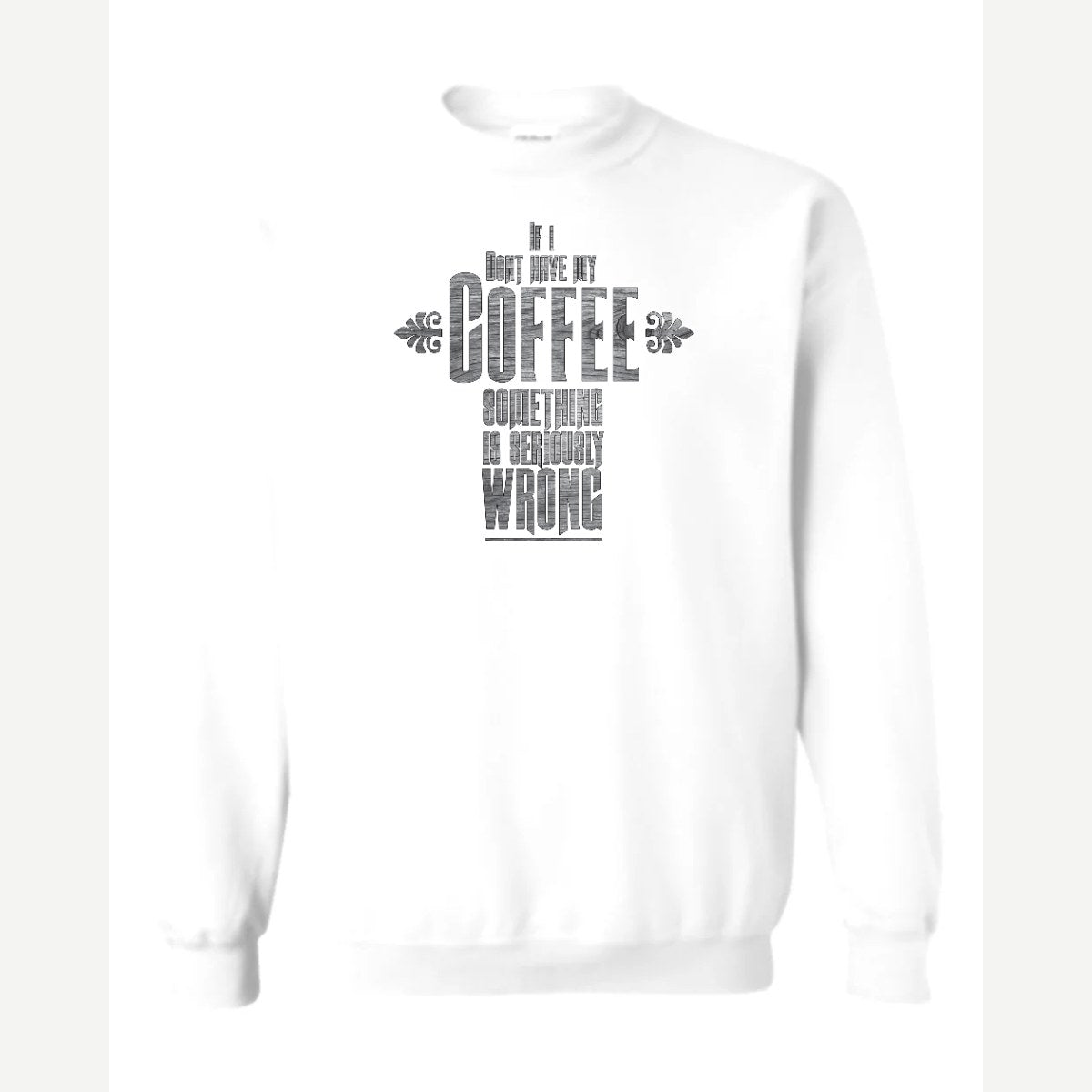 My Coffee — Crewneck Sweatshirt / White