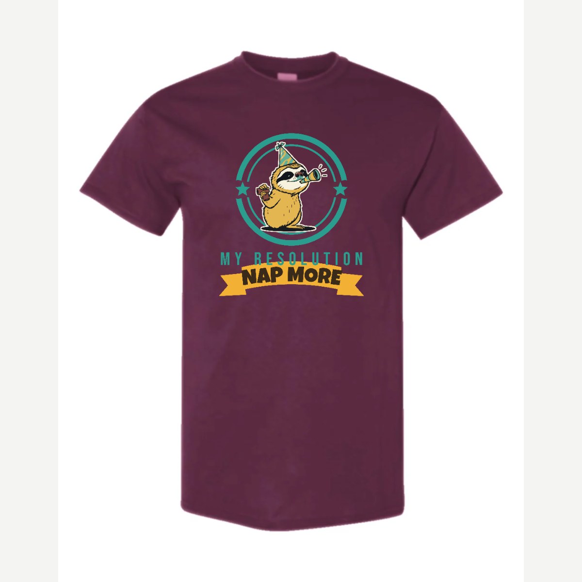 My Resolution: Nap More — Classic Tee / Maroon