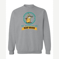 My Resolution: Nap More — Crewneck Sweatshirt / Sport Grey
