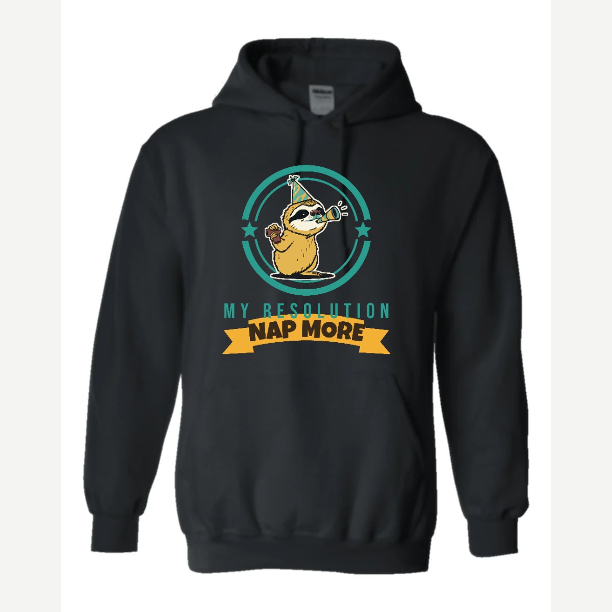 My Resolution: Nap More — Hoodie / Black