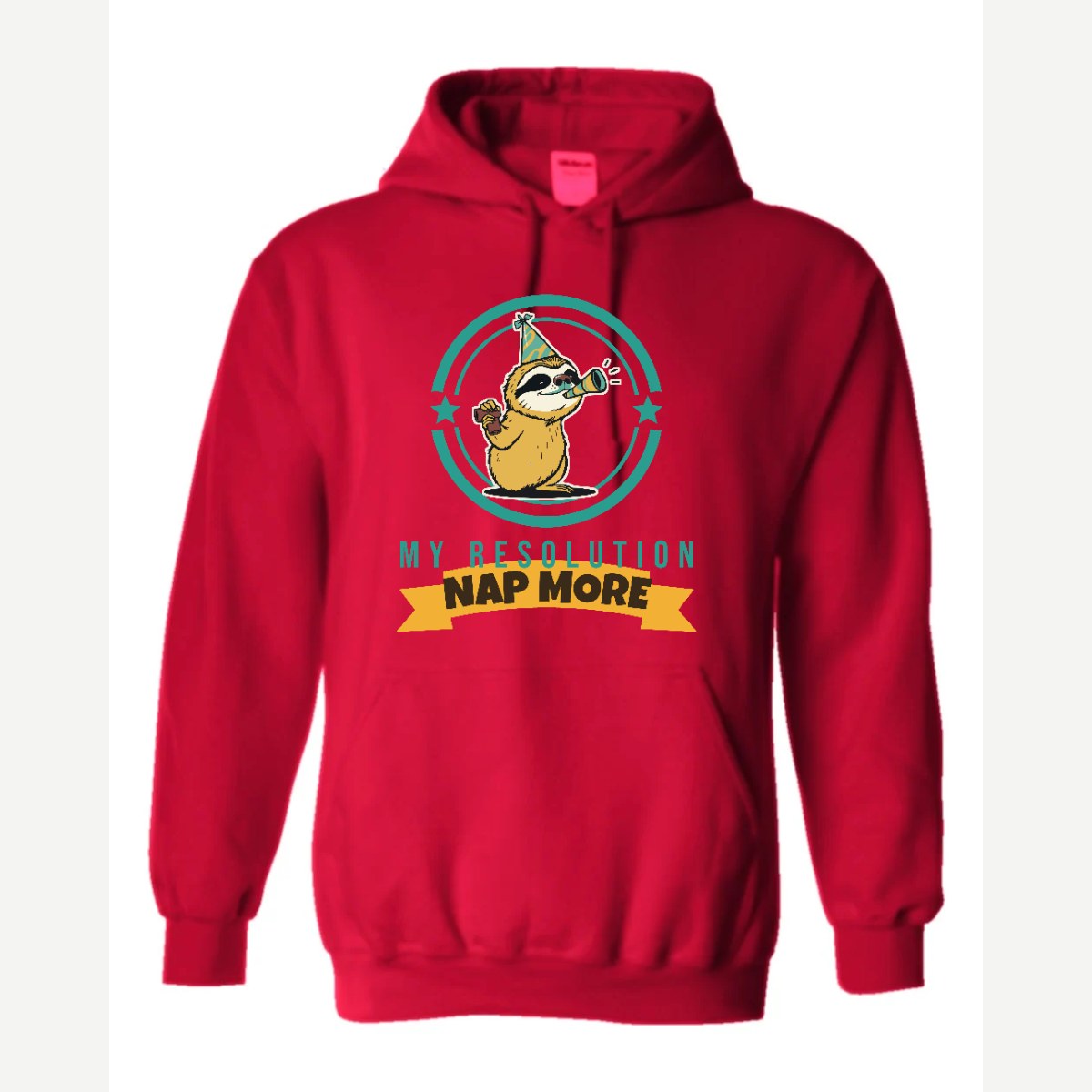 My Resolution: Nap More — Hoodie / Red