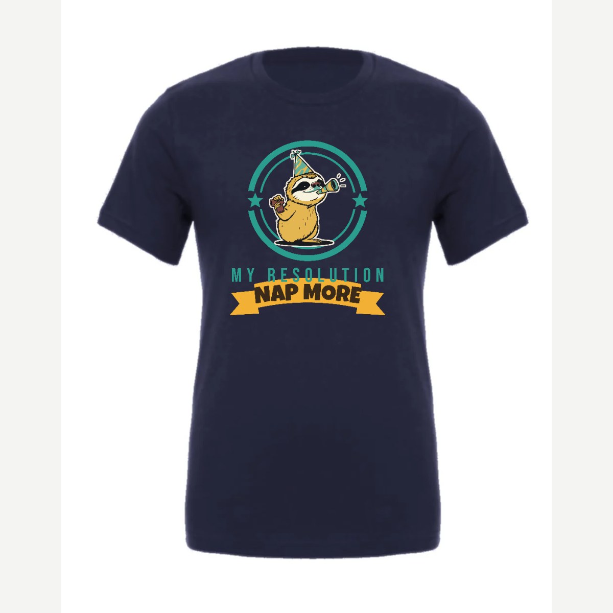 My Resolution: Nap More — Premium Tee / Navy
