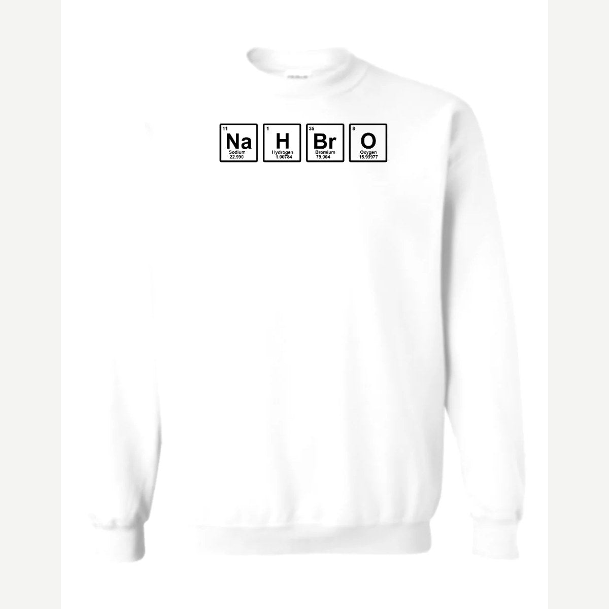 NahBro Elements — Crewneck Sweatshirt / White