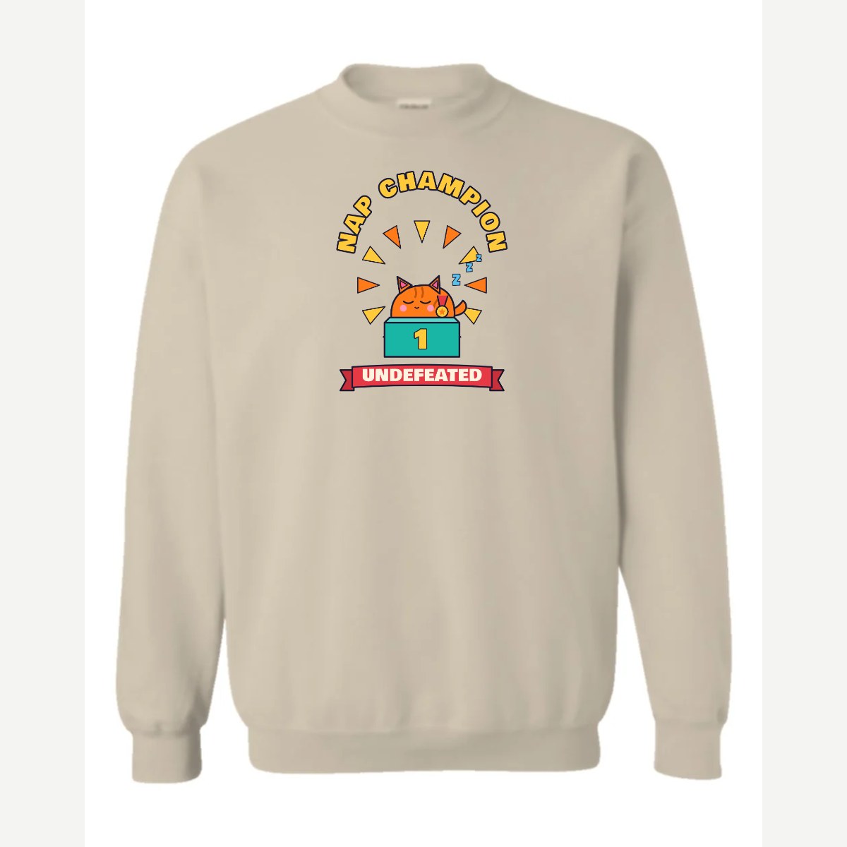 Nap Champion — Crewneck Sweatshirt / Sand