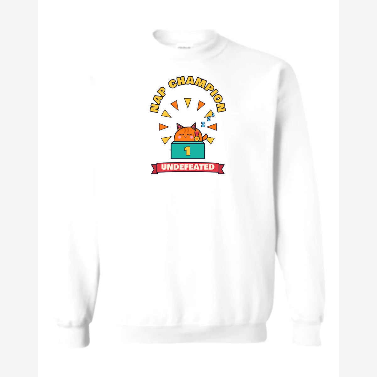 Nap Champion — Crewneck Sweatshirt / White