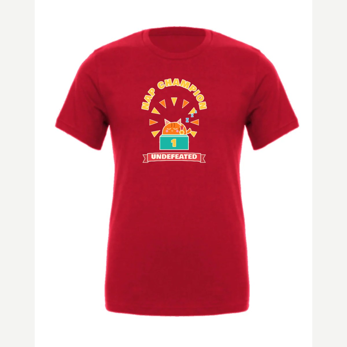 Nap Champion — Premium Tee / Red