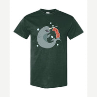 Narwhals and Bacon at Midnight — Classic Tee / Forest Green