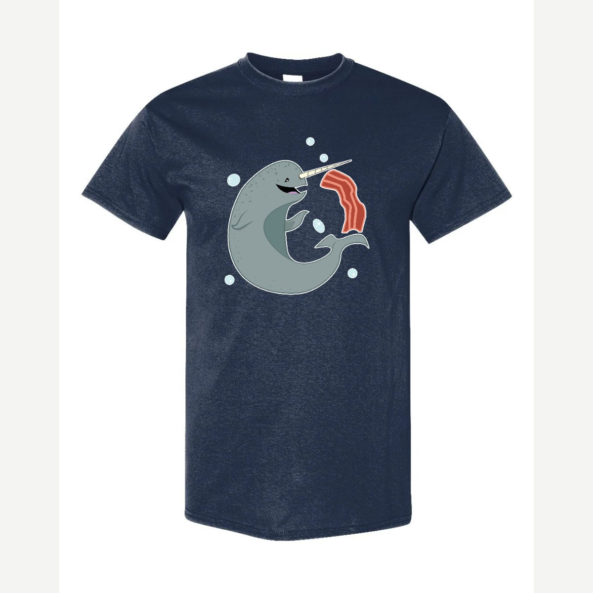 Narwhals and Bacon at Midnight — Classic Tee / Navy