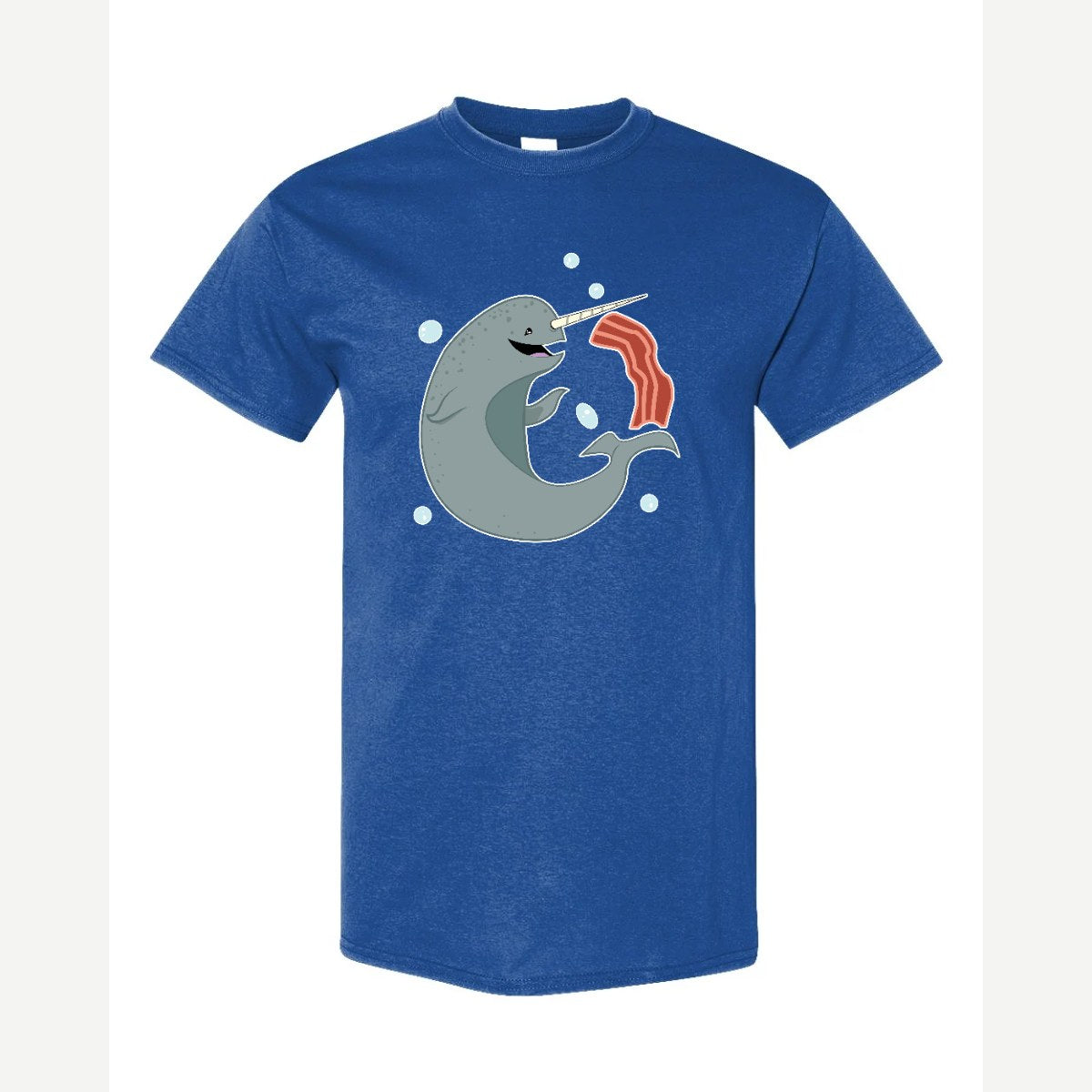 Narwhals and Bacon at Midnight — Classic Tee / Royal