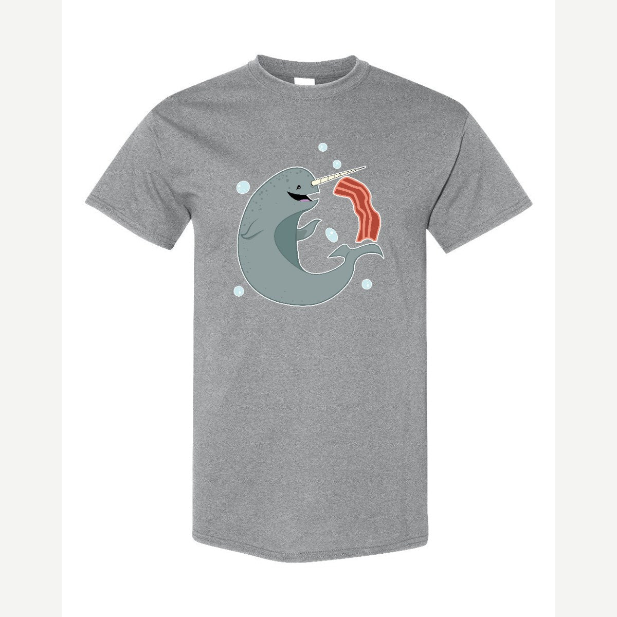 Narwhals and Bacon at Midnight — Classic Tee / Sport Grey