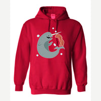 Narwhals and Bacon at Midnight — Hoodie / Red