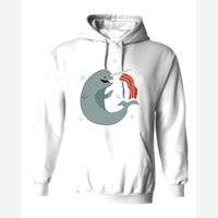 Narwhals and Bacon at Midnight — Hoodie / White