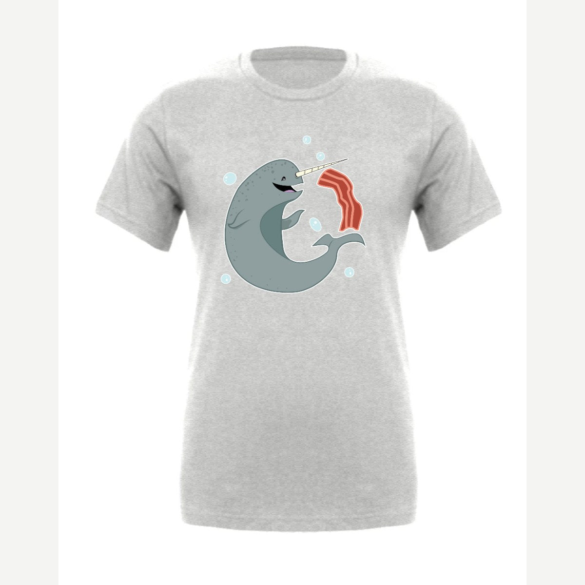 Narwhals and Bacon at Midnight — Premium Tee / Athletic Heather