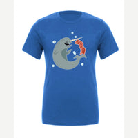 Narwhals and Bacon at Midnight — Premium Tee / True Royal