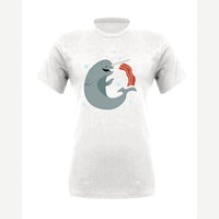Narwhals and Bacon at Midnight — Premium Tee / White