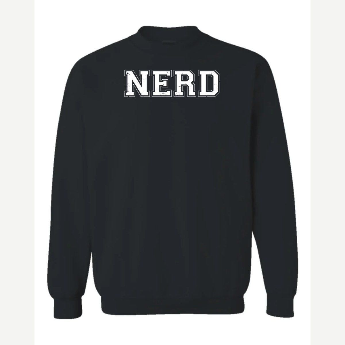 Nerd — Crewneck Sweatshirt / Black