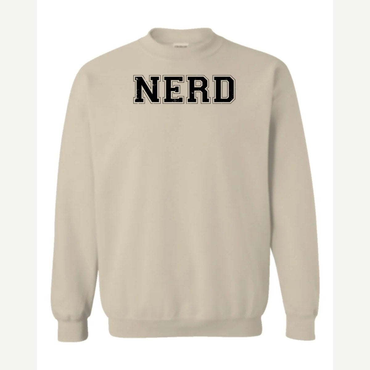 Nerd — Crewneck Sweatshirt / Sand