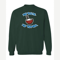 No Rice, No Power — Crewneck Sweatshirt / Forest Green