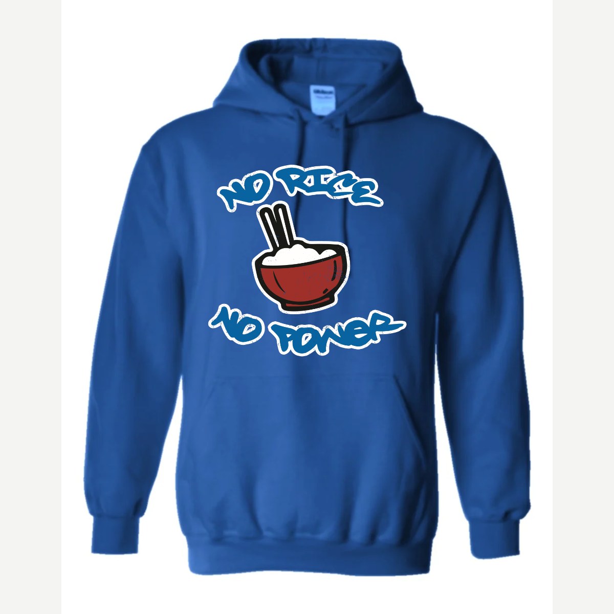 No Rice, No Power — Hoodie / Royal
