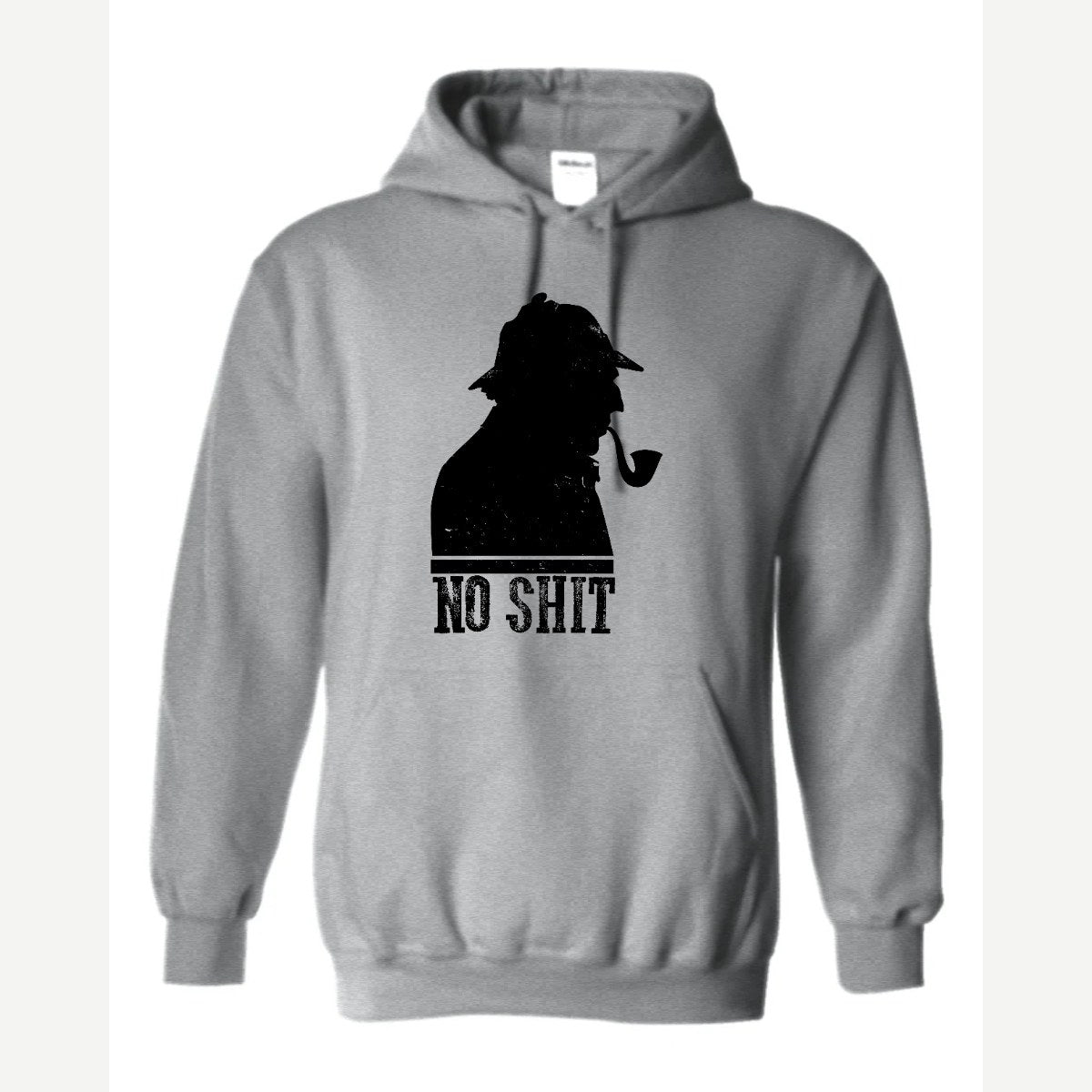 No Sh*t Sherlock — Hoodie / Sport Grey