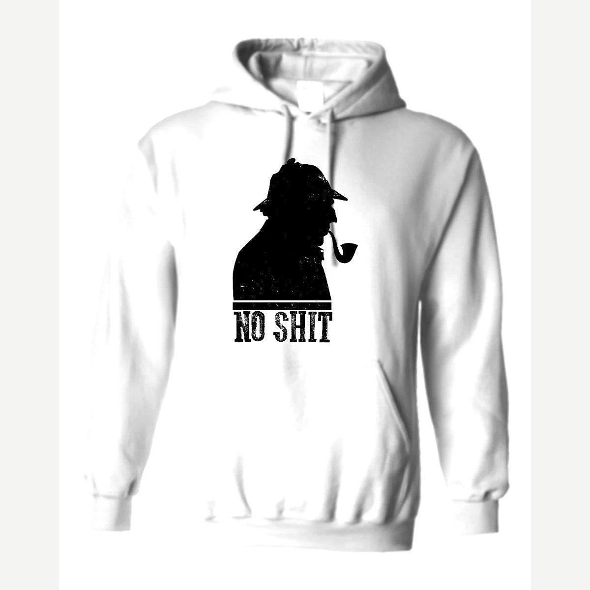 No Sh*t Sherlock — Hoodie / White