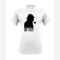 No Sh*t Sherlock — Premium Tee / White