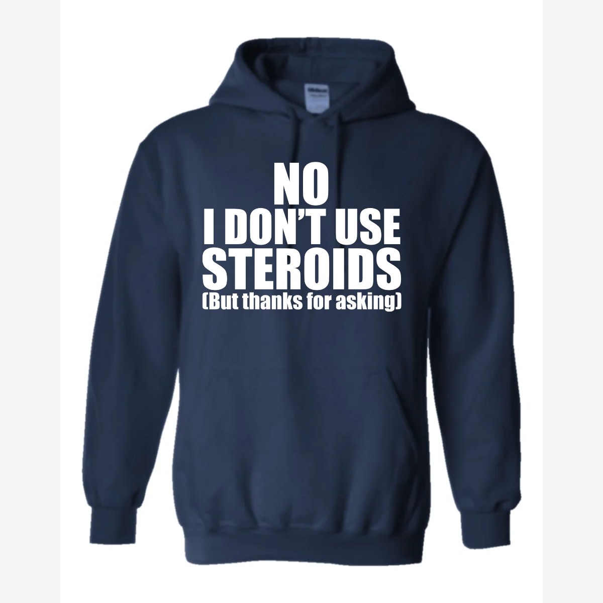No Steroids — Hoodie / Navy
