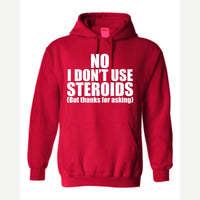 No Steroids — Hoodie / Red