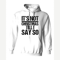 Not Christmas — Hoodie / White