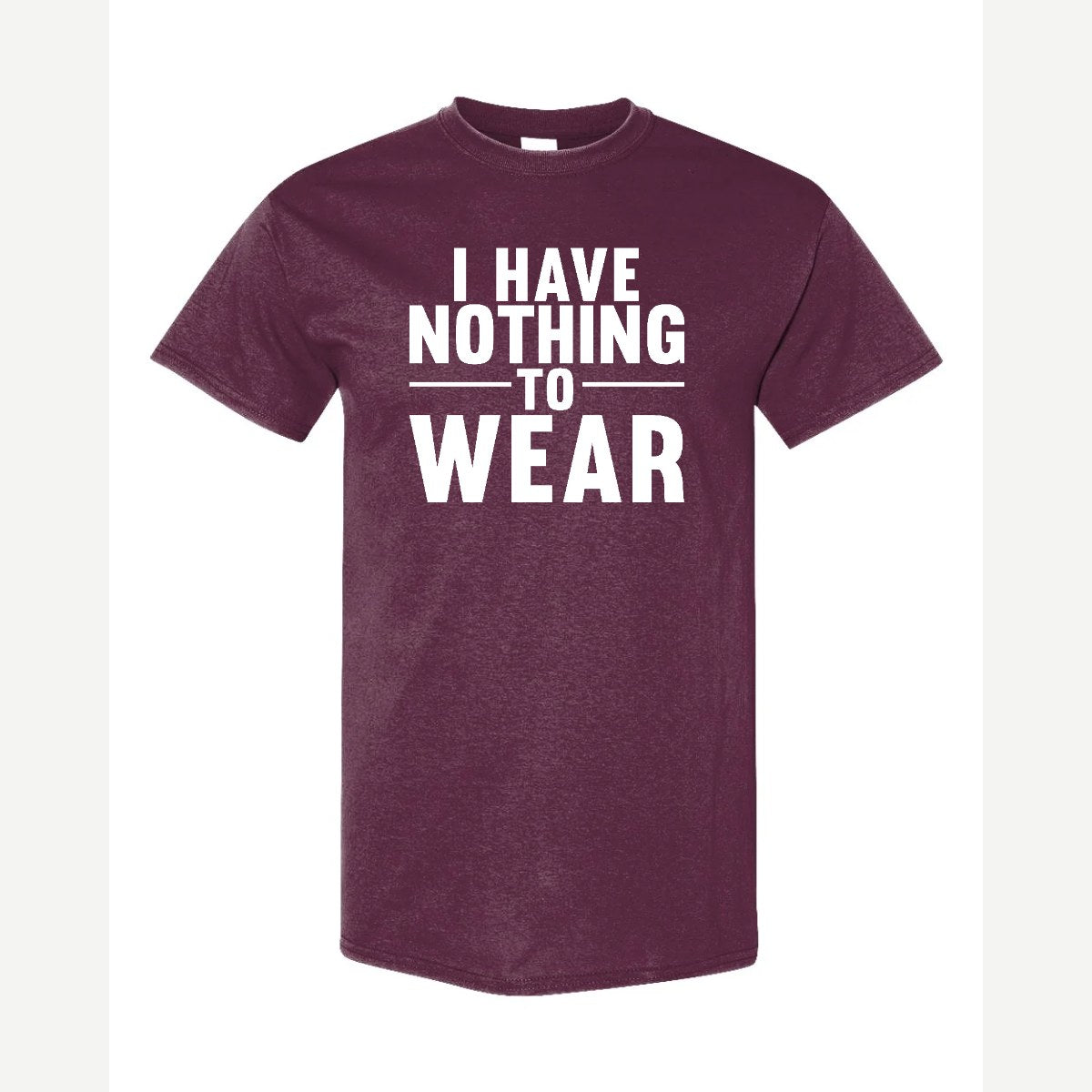 Nothing to Wear — Classic Tee / Maroon