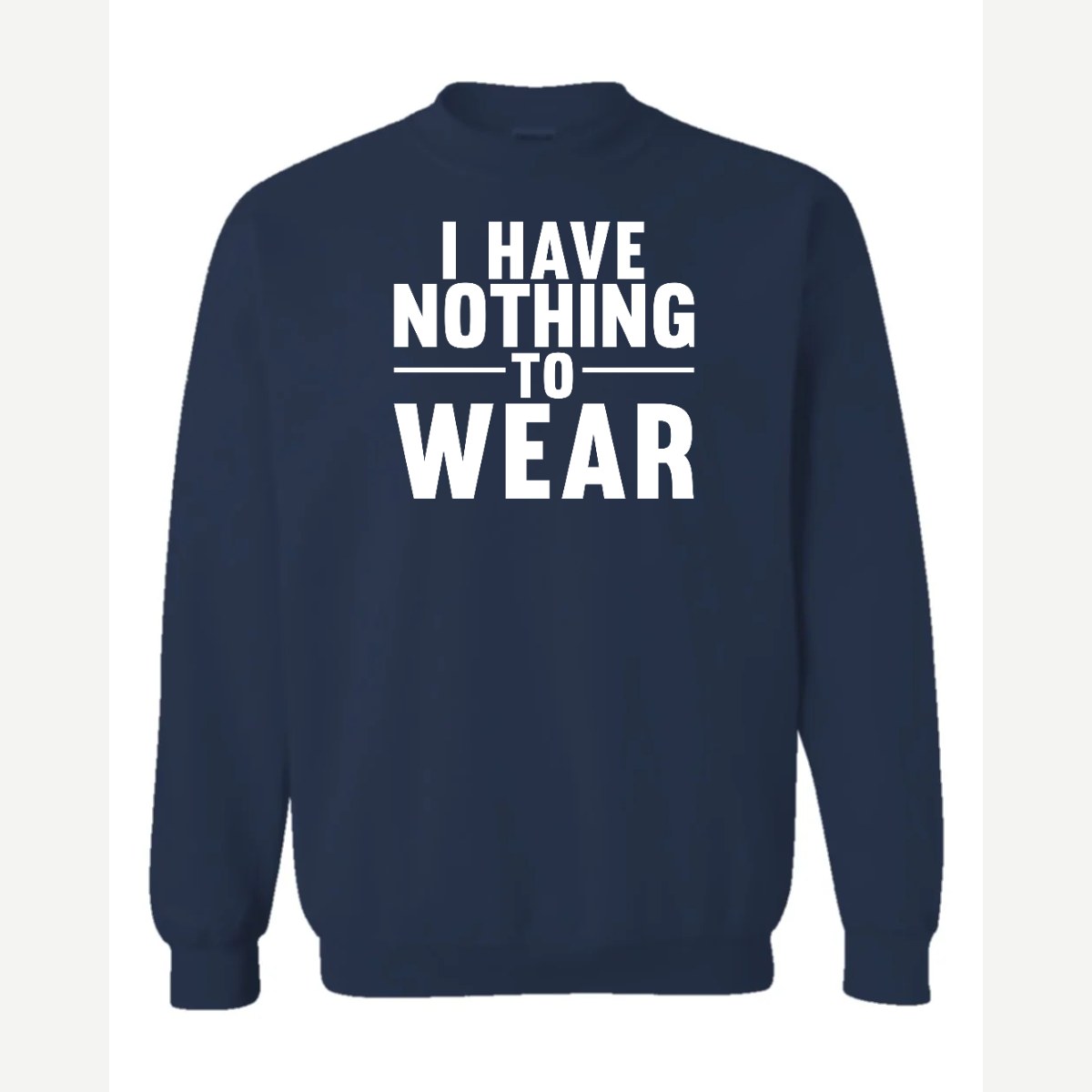 Nothing to Wear — Crewneck Sweatshirt / Navy