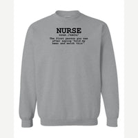 Nurse The Other Definition — Crewneck Sweatshirt / Sport Grey