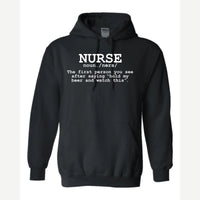 Nurse The Other Definition — Hoodie / Black