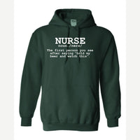 Nurse The Other Definition — Hoodie / Forest Green