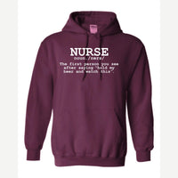 Nurse The Other Definition — Hoodie / Maroon