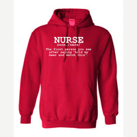 Nurse The Other Definition — Hoodie / Red