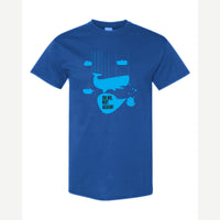 Oh No, Not Again (Falling Whale) — Classic Tee / Royal